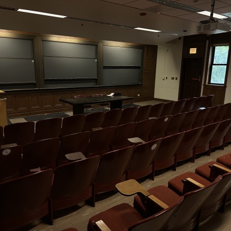 empty lecture hall